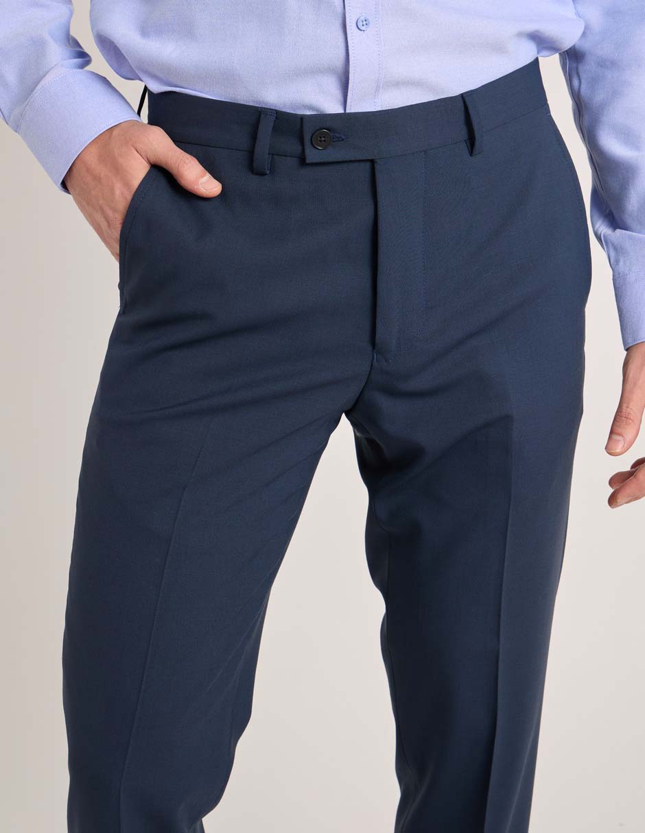 Pantalón de vestir slim de lana para hombre 4