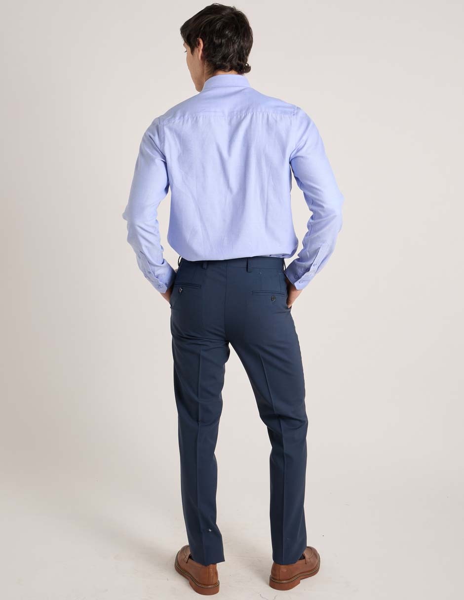 Pantalón de vestir slim de lana para hombre 6