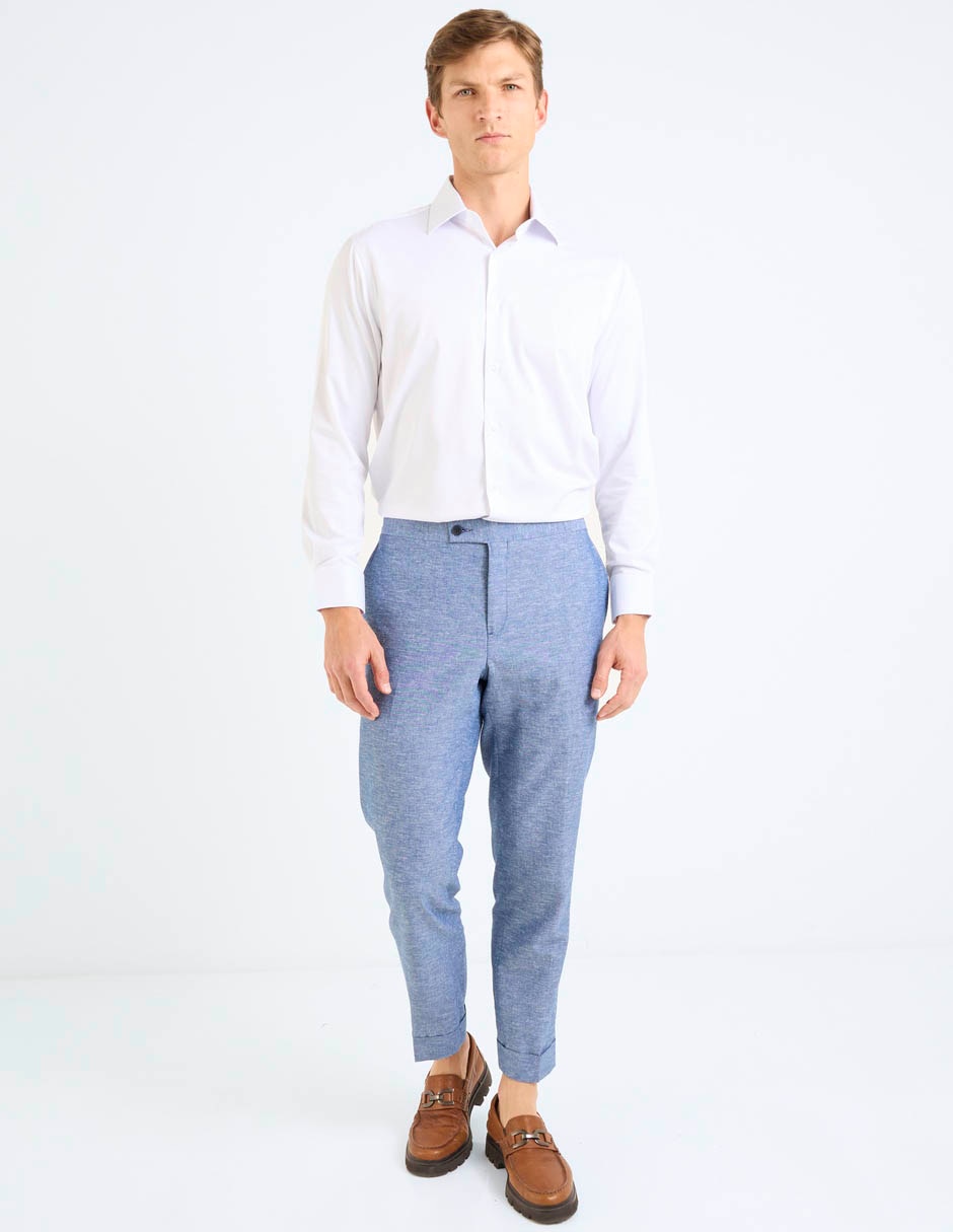 Pantalón business casual chino slim para hombre 7