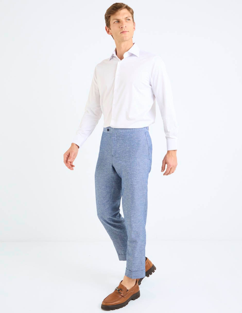 Pantalón business casual chino slim para hombre 8