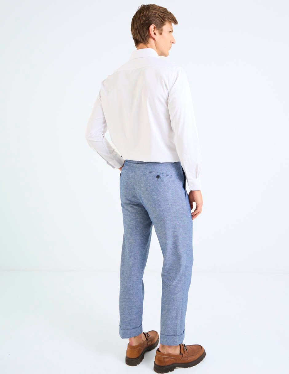 Pantalón business casual chino slim para hombre 11