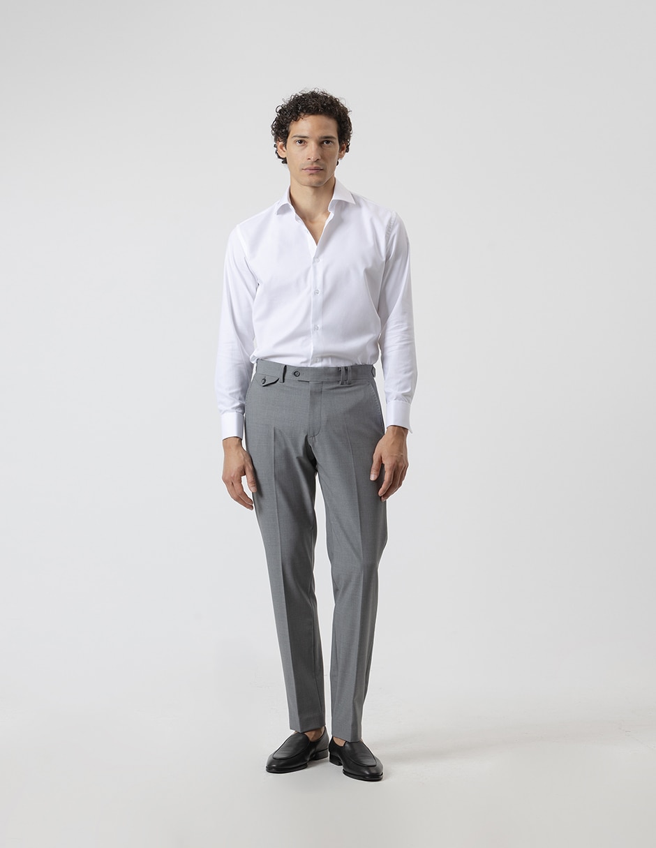Pantalón formal de vestir slim para hombre 2