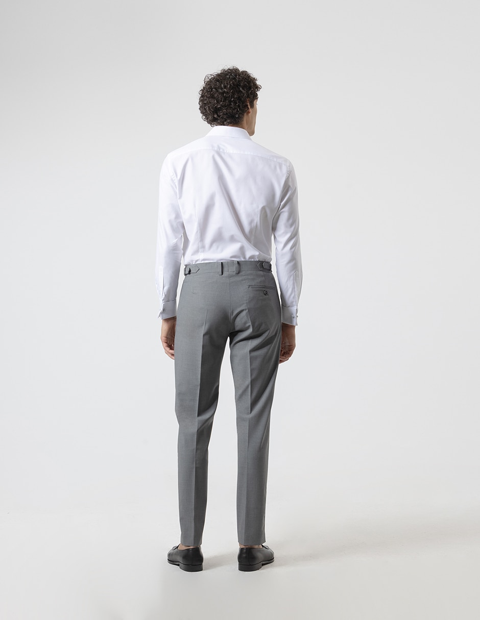 Pantalón formal de vestir slim para hombre 4