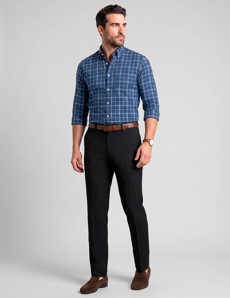 Pantalón de vestir regular para hombre 2