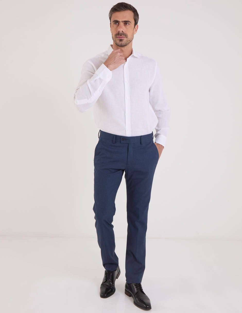 Pantalón de vestir regular para hombre 8