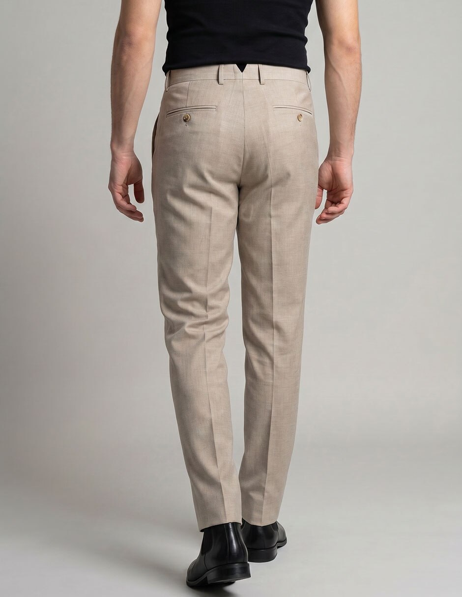 Pantalón business casual de vestir slim para hombre 3
