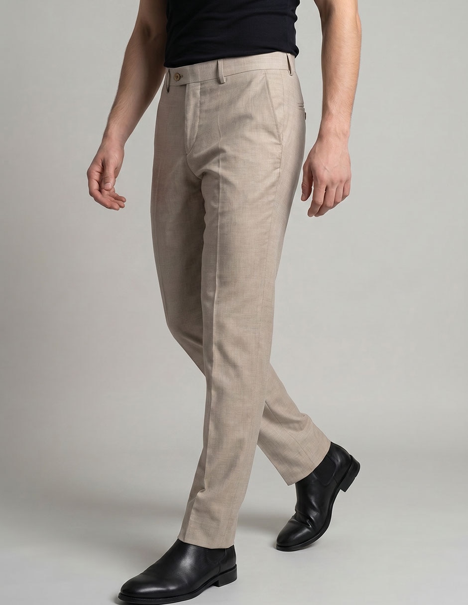 Pantalón business casual de vestir slim para hombre 4