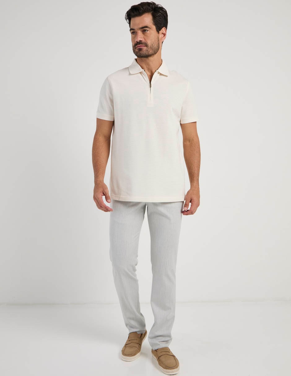 Pantalón de vestir recto de algodón para hombre 2