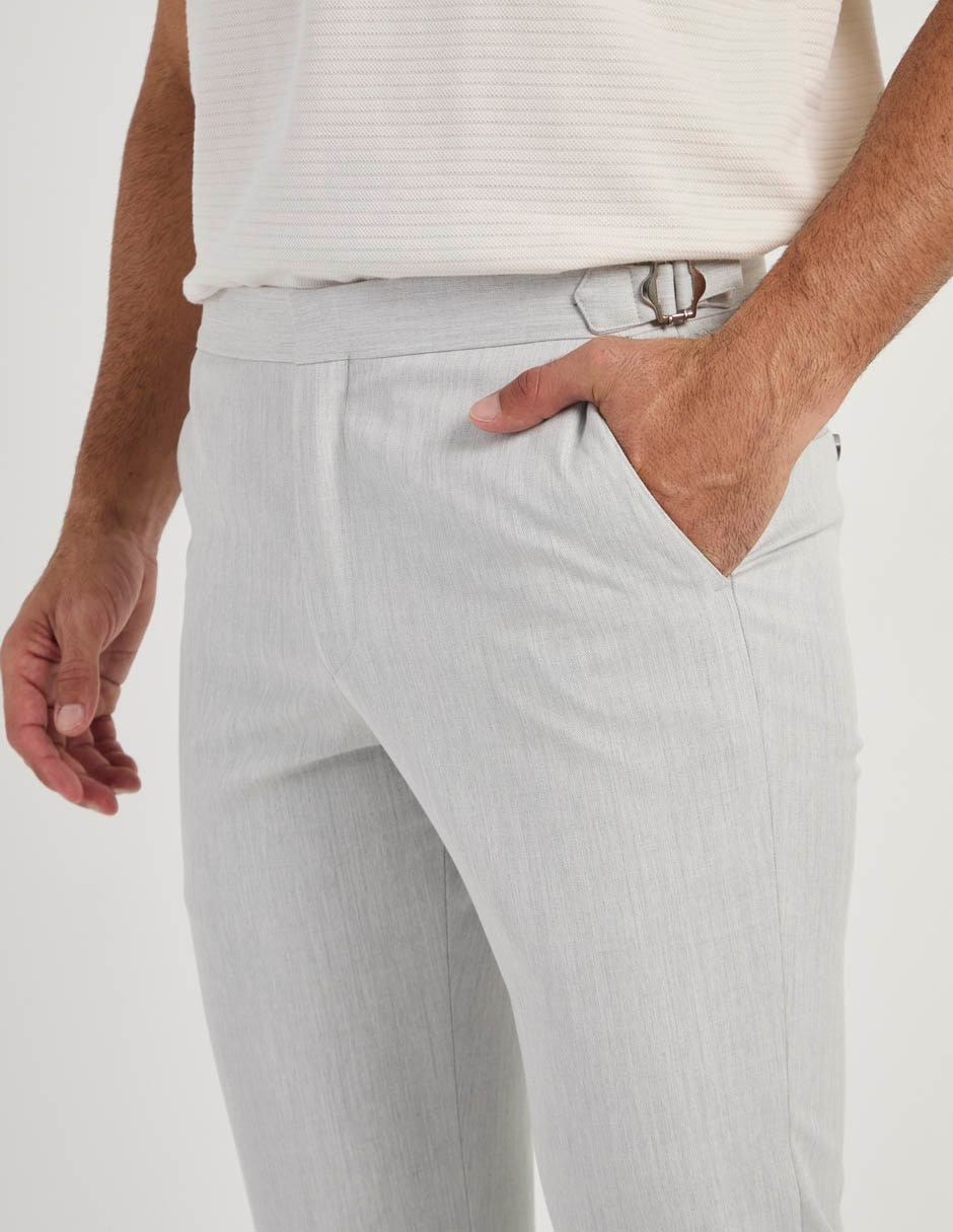 Pantalón de vestir recto de algodón para hombre 3