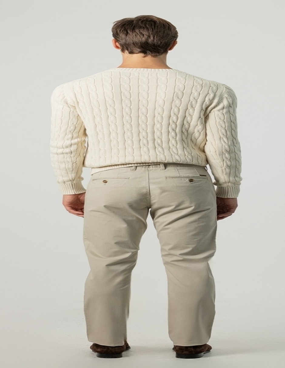 Pantalón chino recto Puroego para hombre