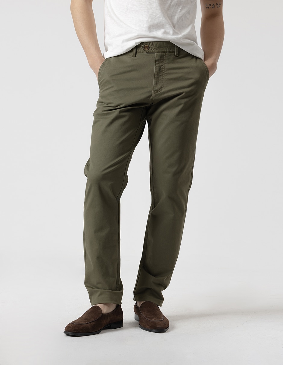 Pantalón chino recto para hombre Pantalón chino recto para hombre