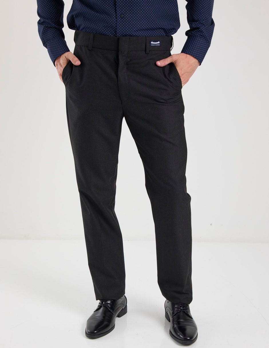 Pantalón Formal De Vestir Regular De Poliéster Y Viscosa Para Hombre