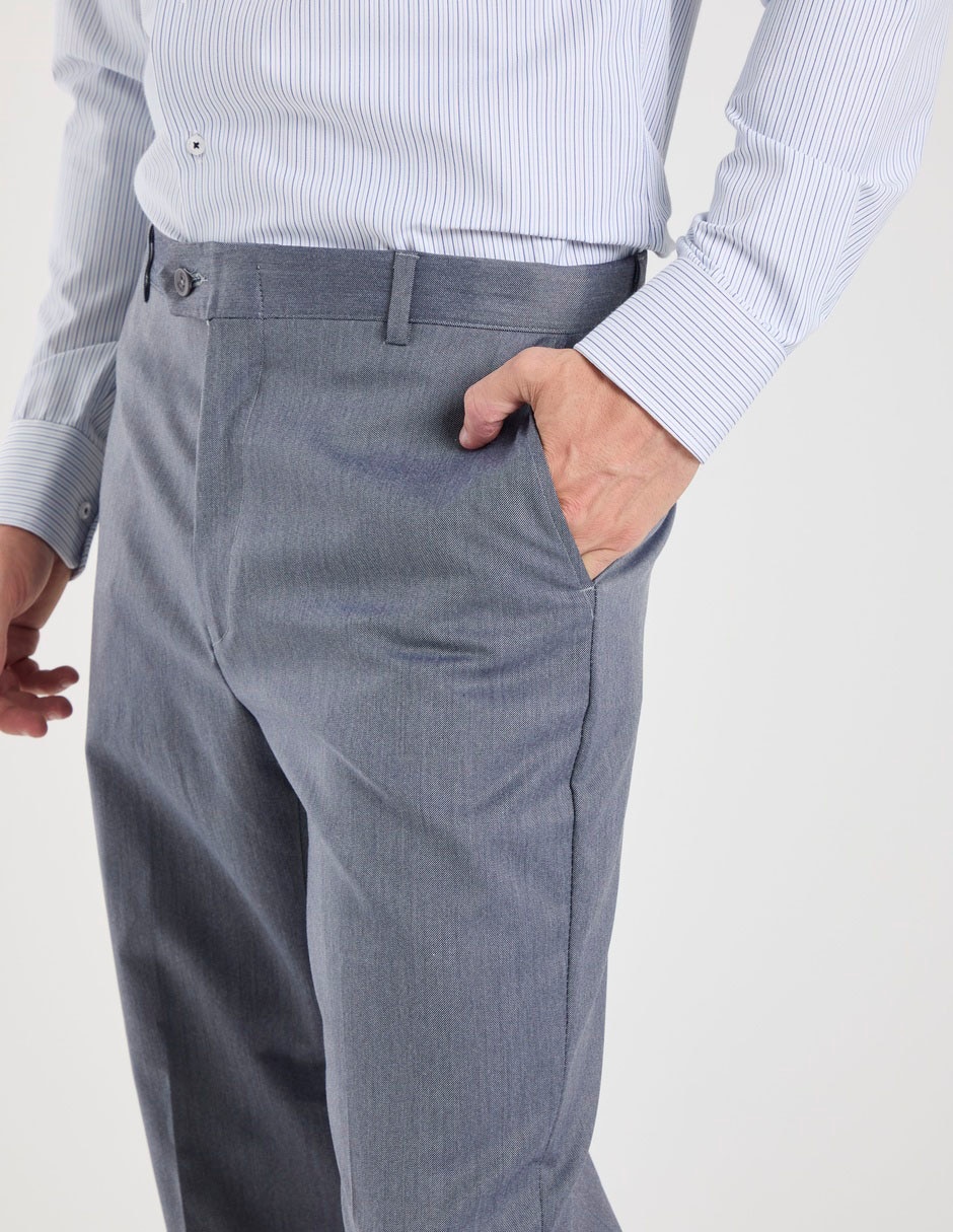 Pantalón Formal De Vestir Regular De Poliéster Y Viscosa Para Hombre 3