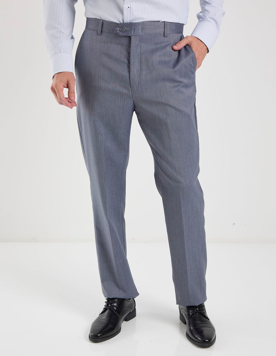Pantalón Formal De Vestir Regular De Poliéster Y Viscosa Para Hombre Pantalón Formal De Vestir Regular De Poliéster Y Viscosa Para Hombre