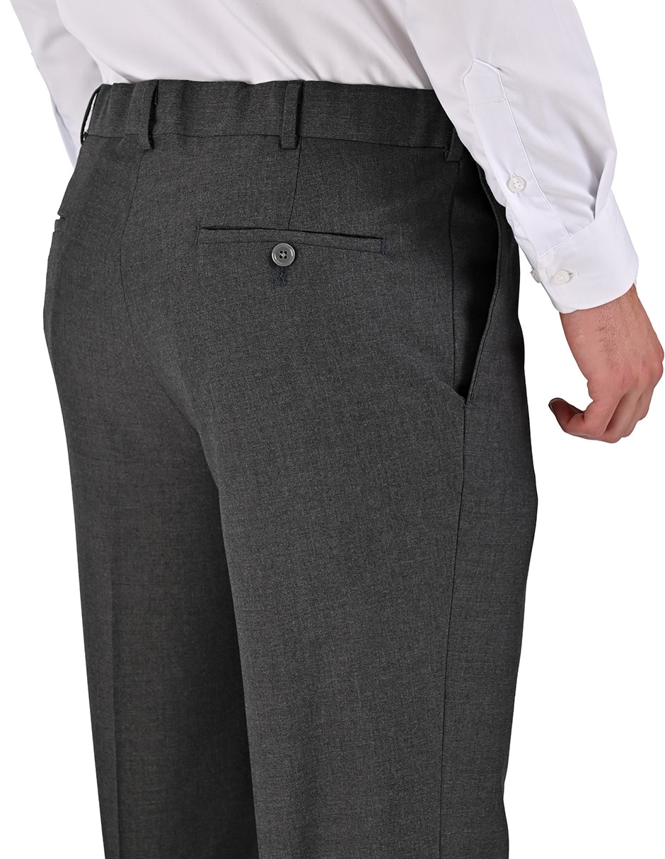 Pantalón Formal De vestir Regular de Poliéster y viscosa para hombre 4