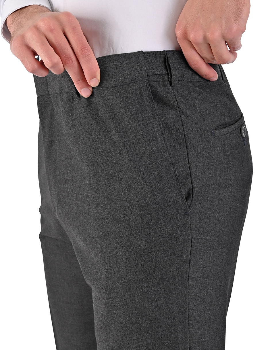 Pantalón Formal De vestir Regular de Poliéster y viscosa para hombre 5