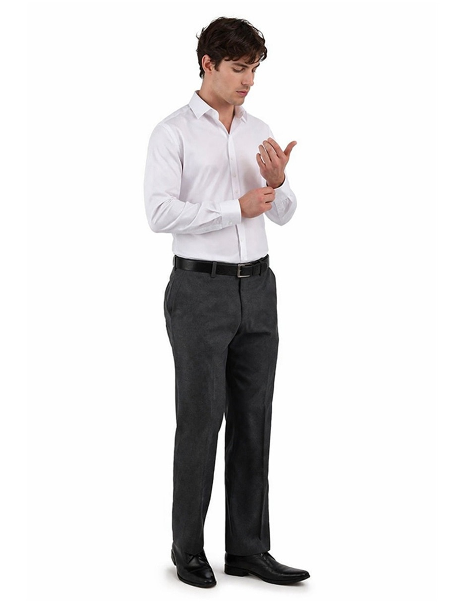 Pantalón Formal De vestir Regular de Poliéster y viscosa para hombre 6