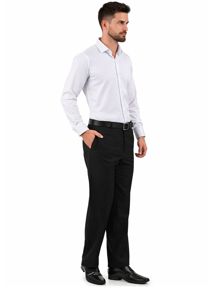 Pantalón de vestir regular para hombre 5