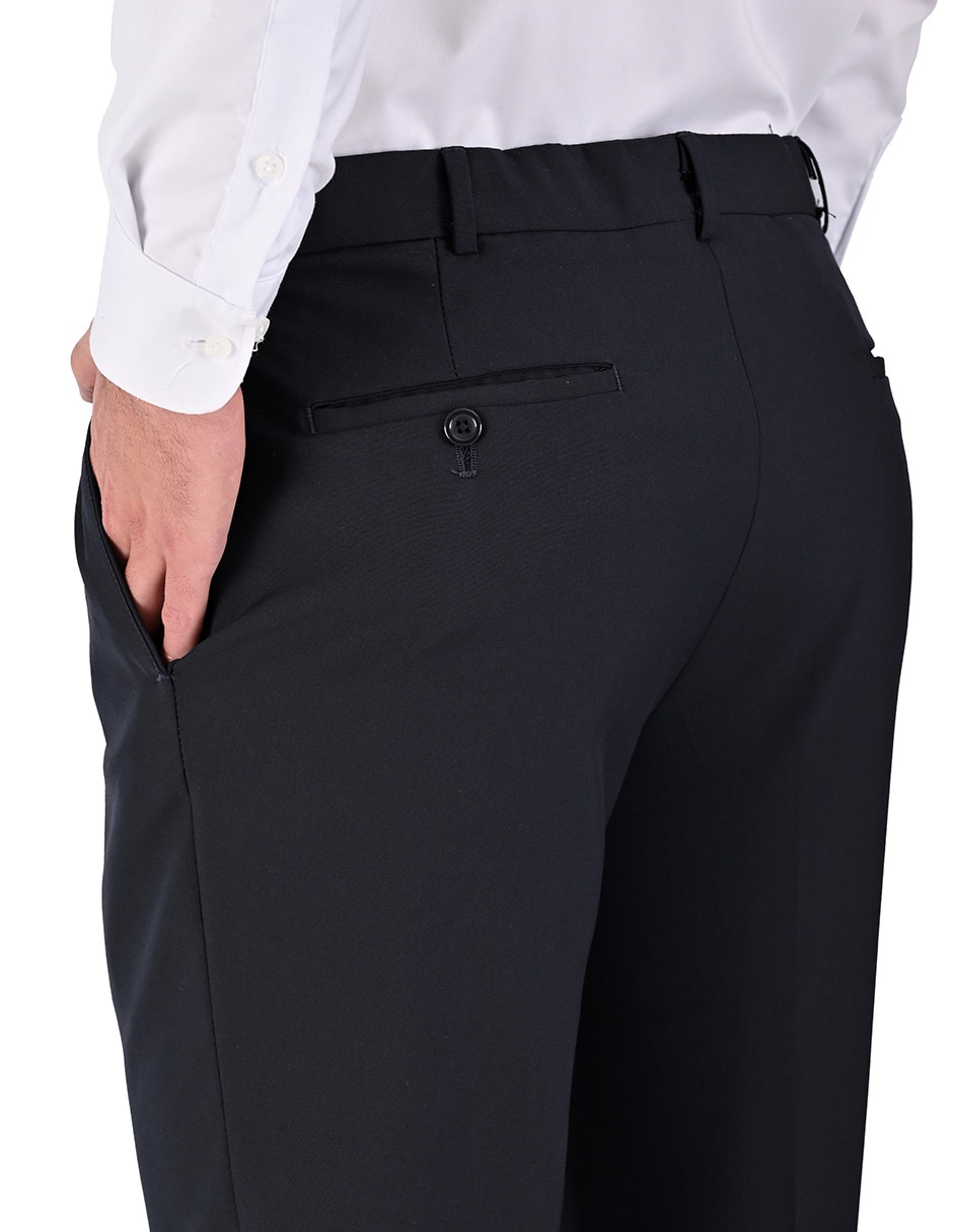 Pantalón Formal De vestir Regular de Poliéster y viscosa para hombre 4