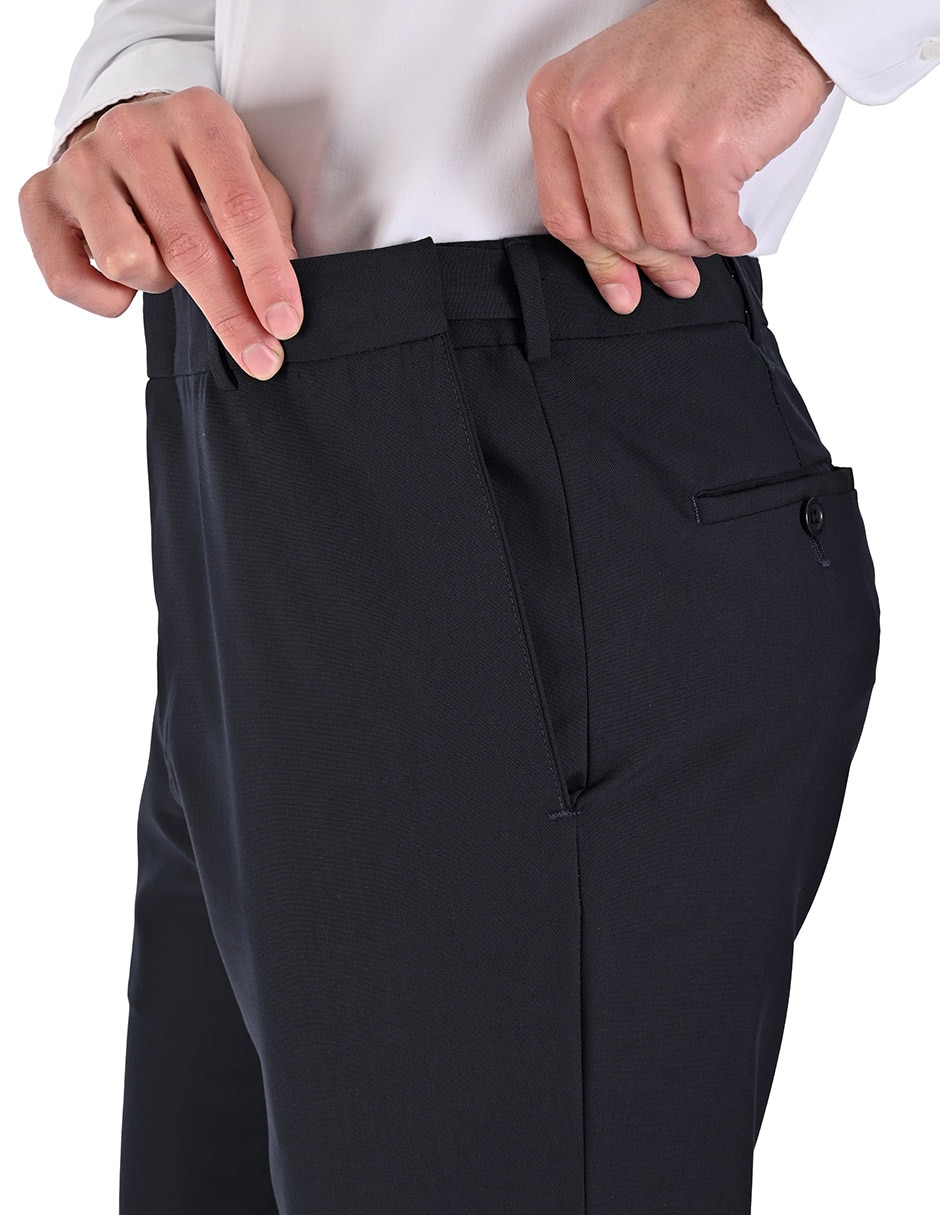 Pantalón Formal De vestir Regular de Poliéster y viscosa para hombre 5
