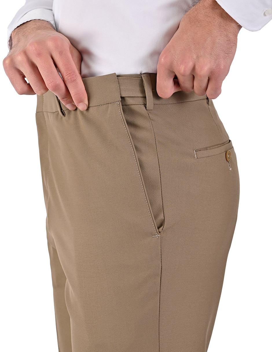 Pantalón Formal De vestir Regular de Poliéster y viscosa para hombre 3