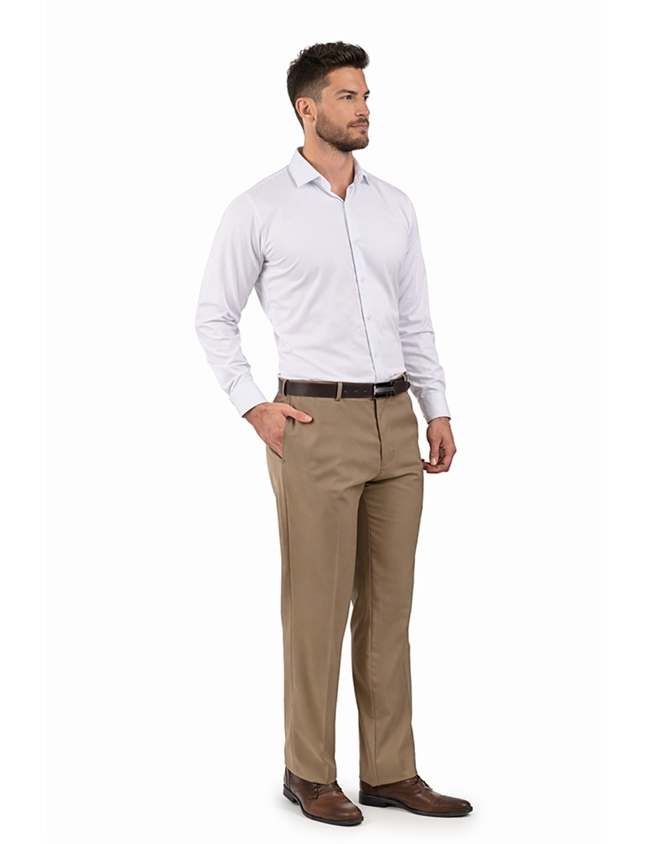 Pantalón Formal De vestir Regular de Poliéster y viscosa para hombre 5