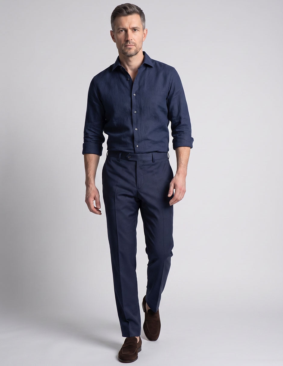 Pantalón de vestir regular para hombre 3
