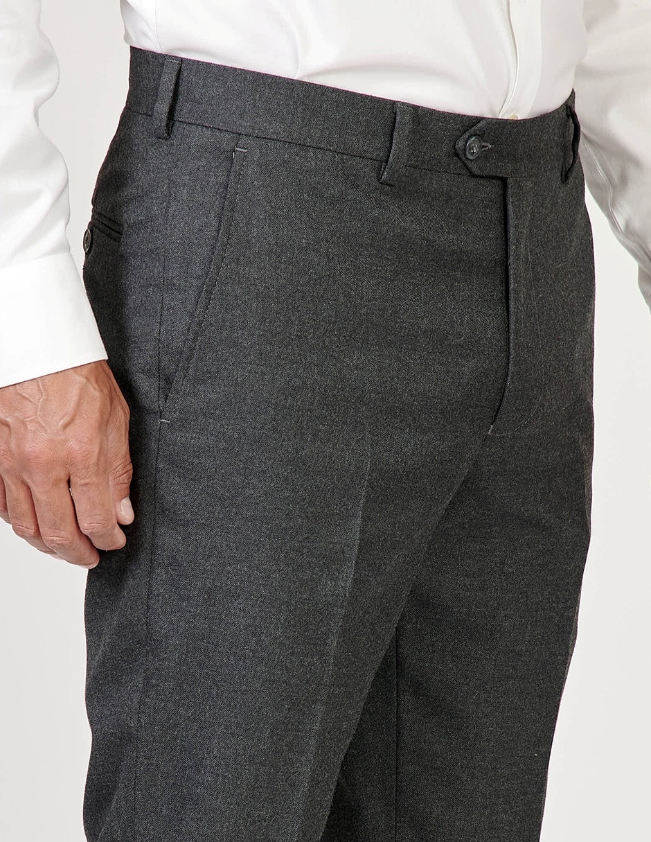 Pantalón formal regular slim para hombre 4