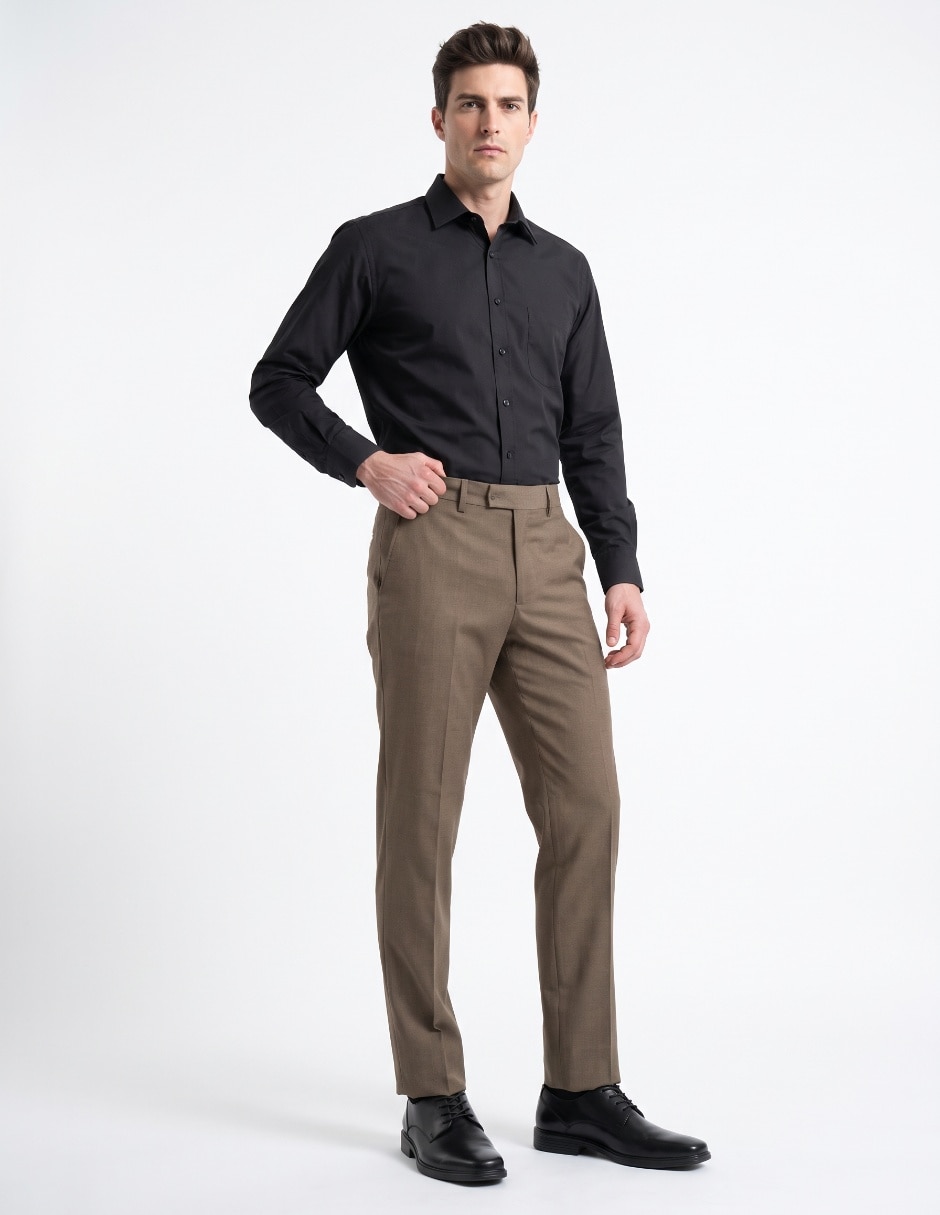 Pantalón Formal De vestir Straight de Poliéster para hombre 3
