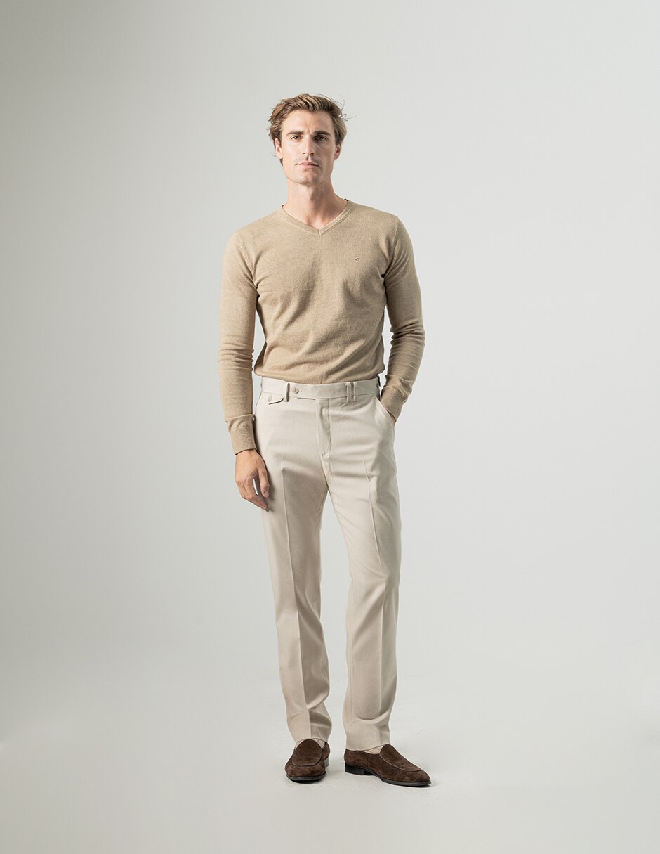 Pantalón formal de vestir slim para hombre