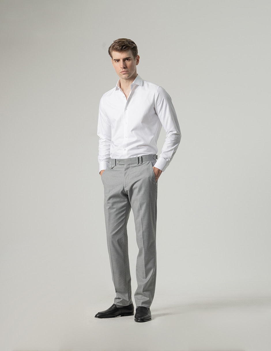 Pantalón formal de vestir slim para hombre 4
