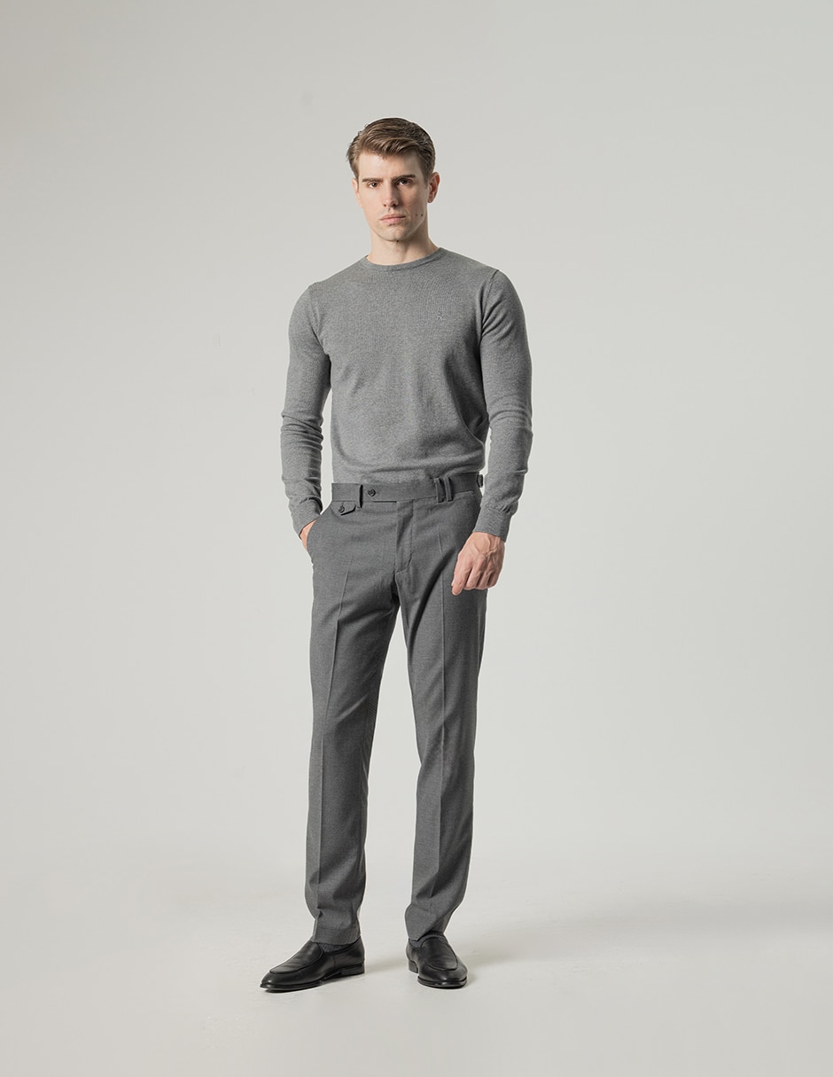 Pantalón formal de vestir slim para hombre