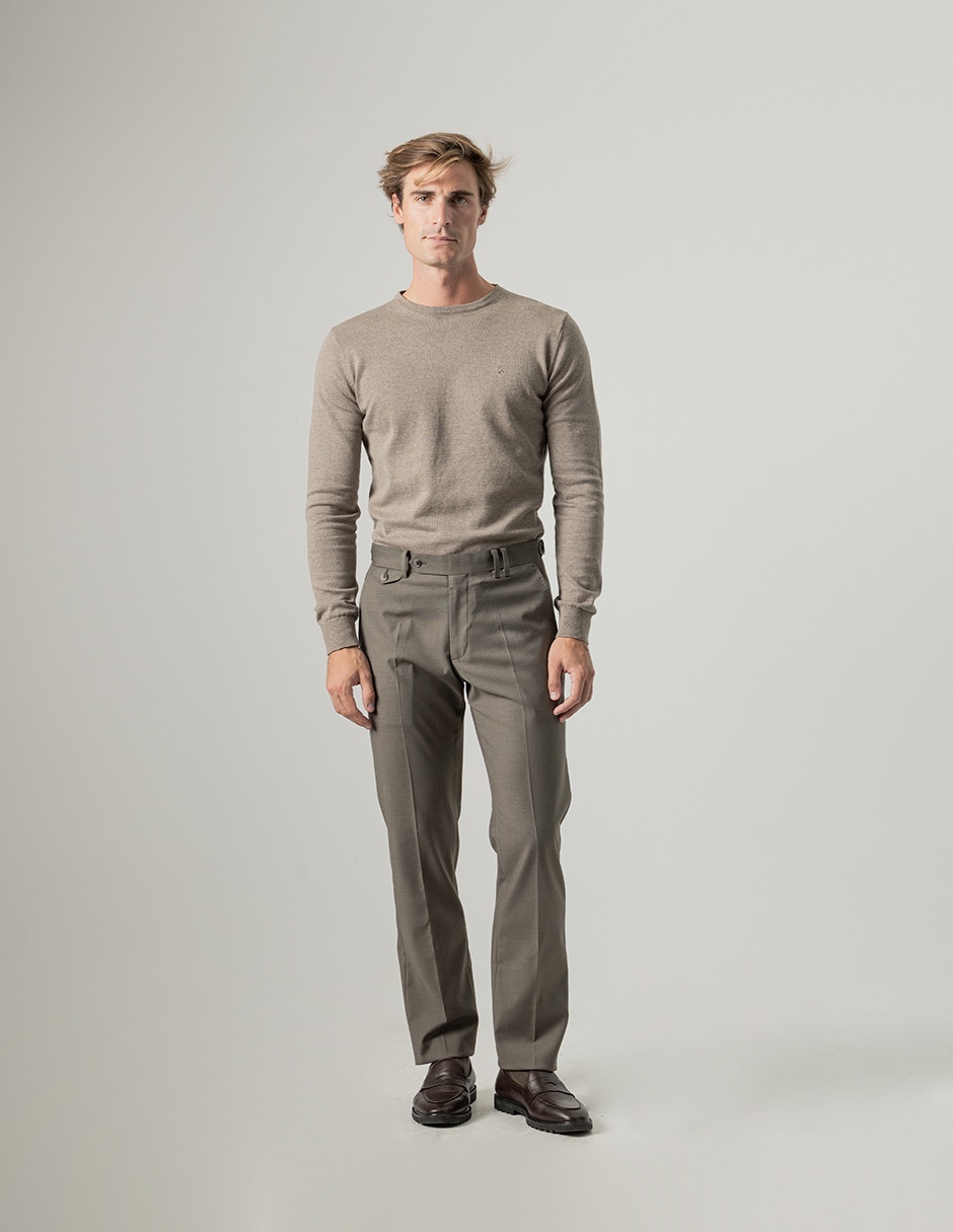 Pantalón formal de vestir slim para hombre 4