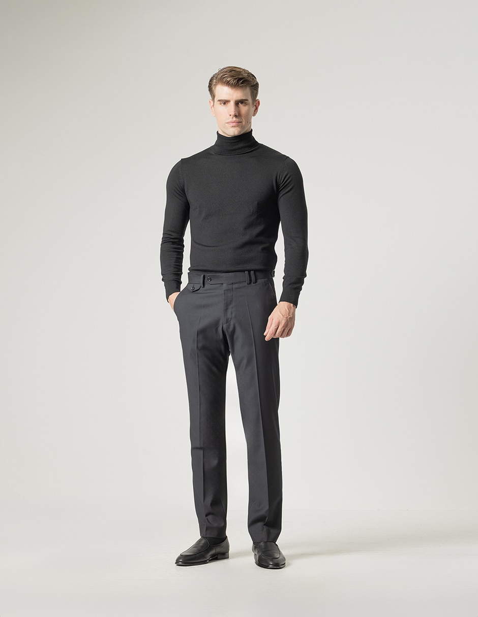 Pantalón formal de vestir slim para hombre 3