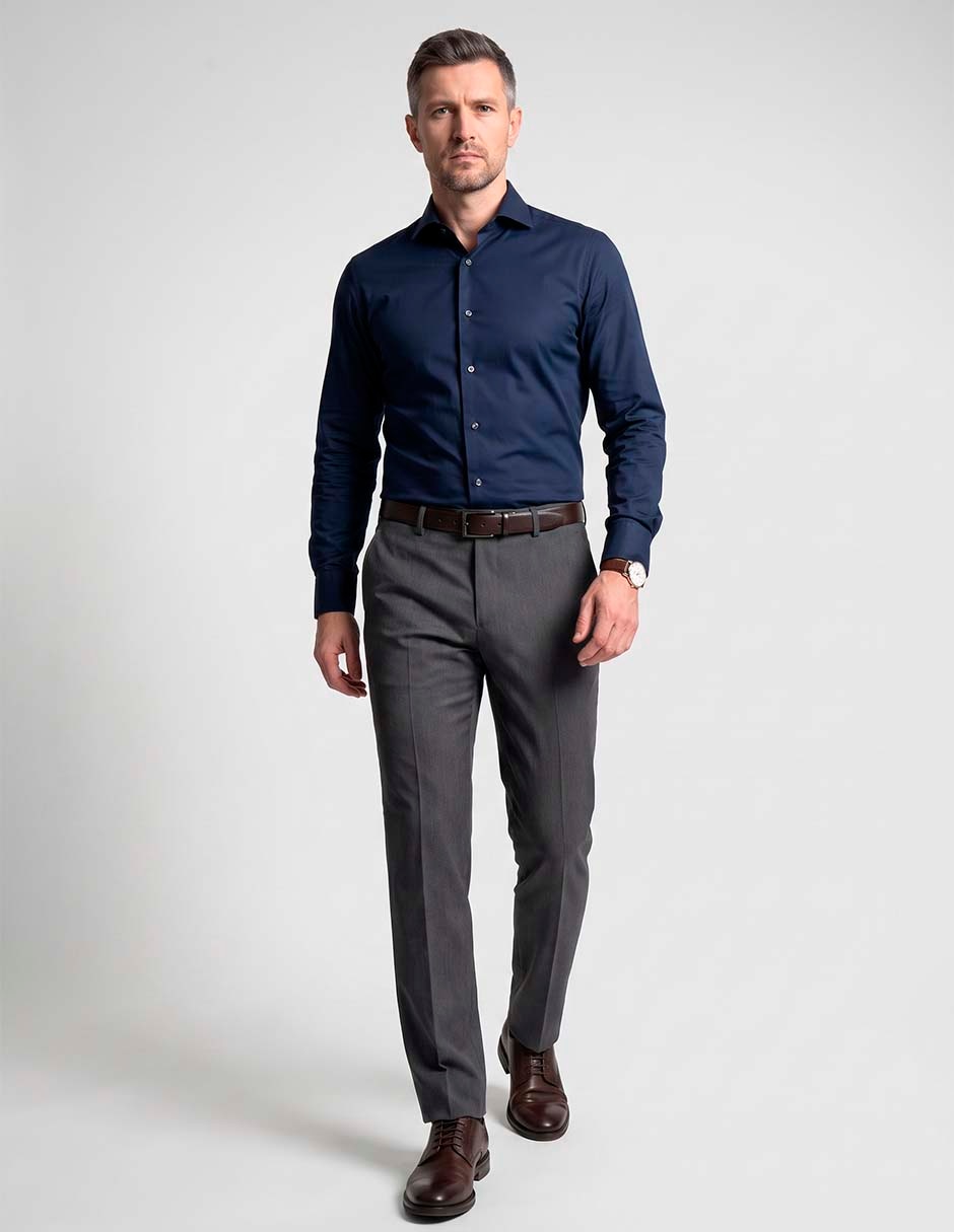 Pantalón de vestir regular para hombre Pantalón de vestir regular para hombre