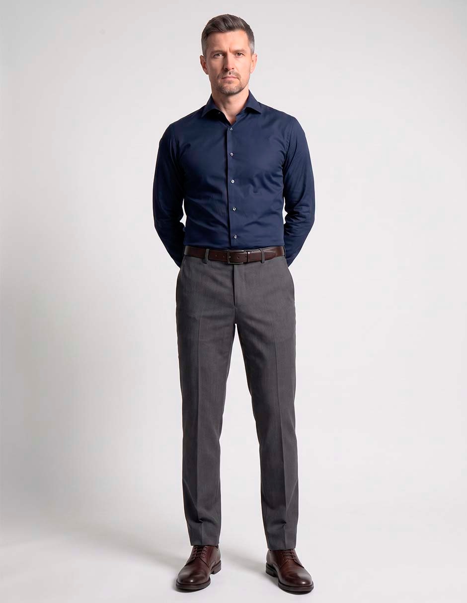 Pantalón de vestir regular para hombre 3