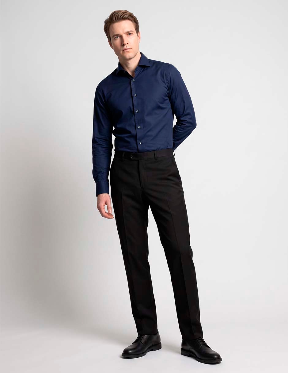 Pantalón de vestir regular para hombre 4