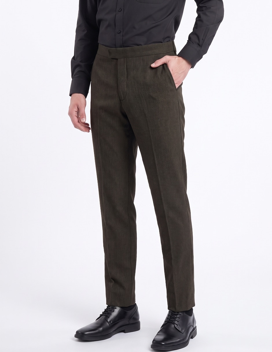 Pantalón Formal De vestir Regular Sin Familia de Poliéster y viscosa para hombre 1