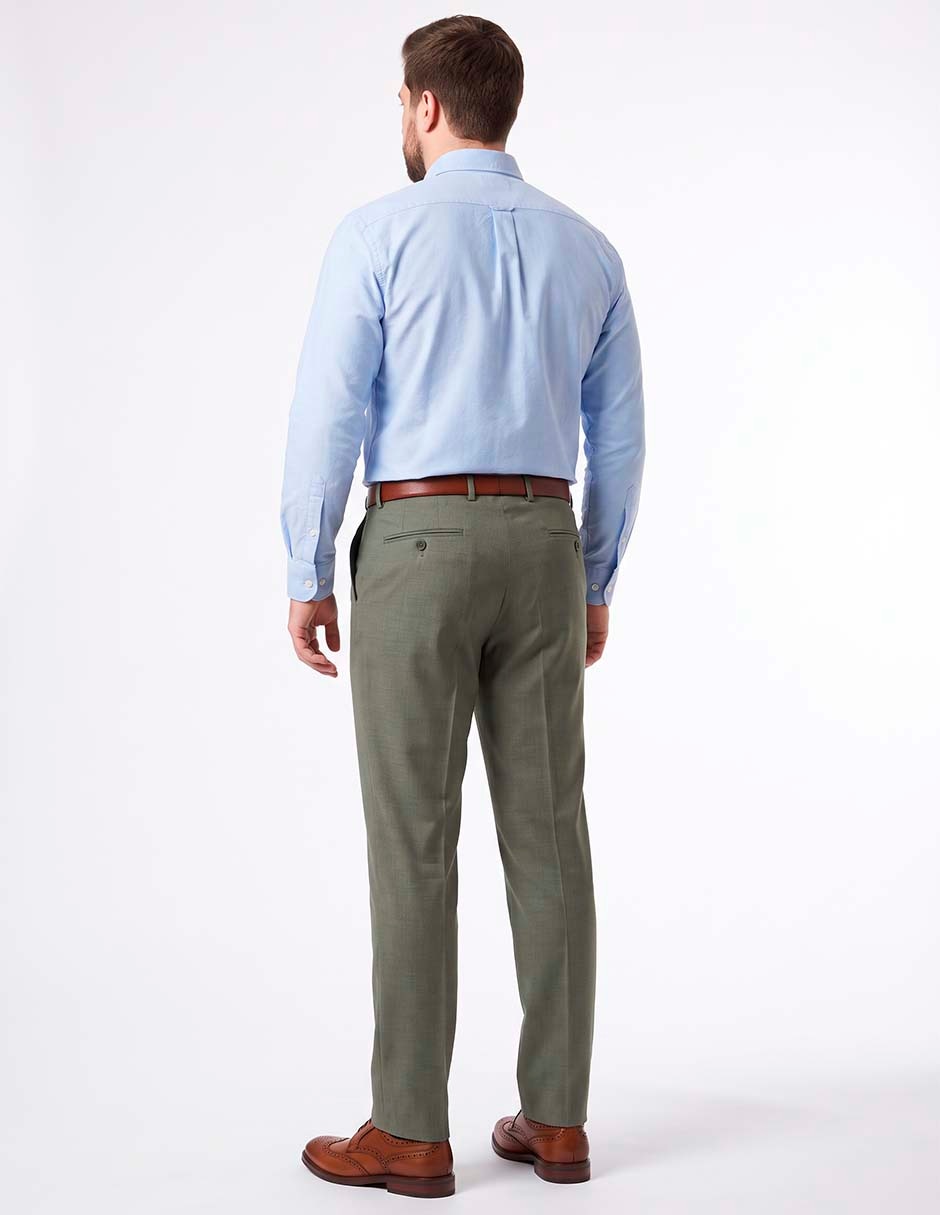 Pantalón Formal De vestir Regular de Poliéster para hombre 2