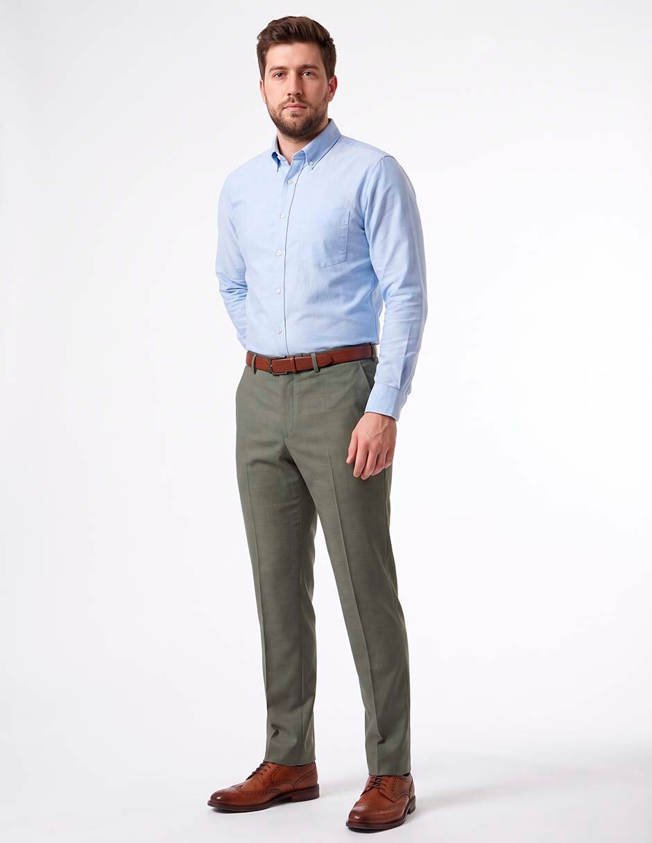 Pantalón Formal De vestir Regular de Poliéster para hombre 3