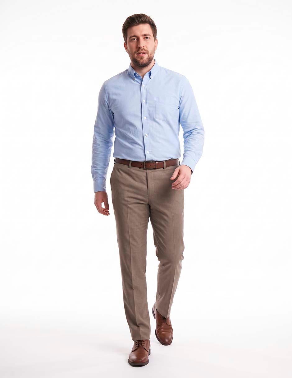 Pantalón Formal De vestir Slim de Poliéster para hombre 3