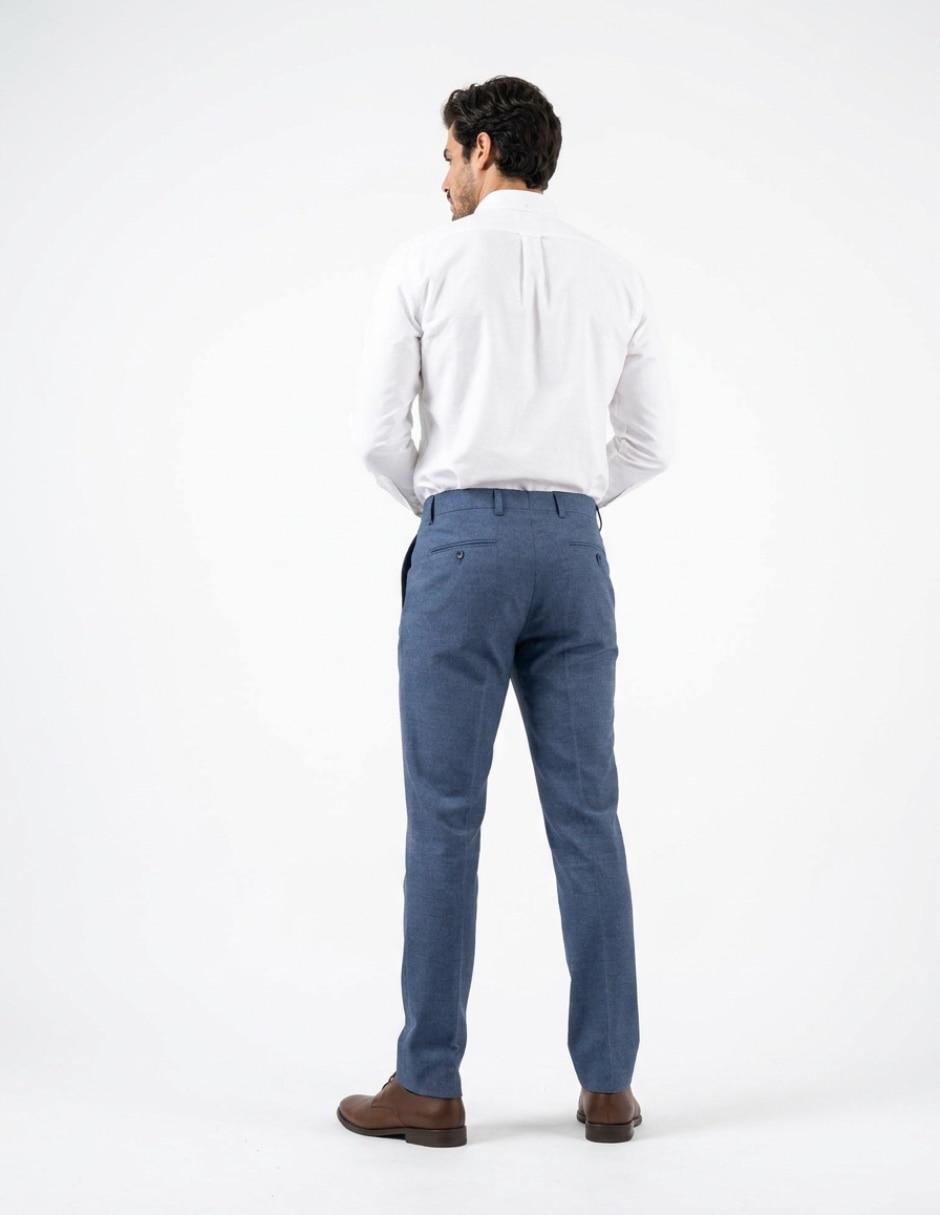 Pantalón formal de vestir slim para hombre 2