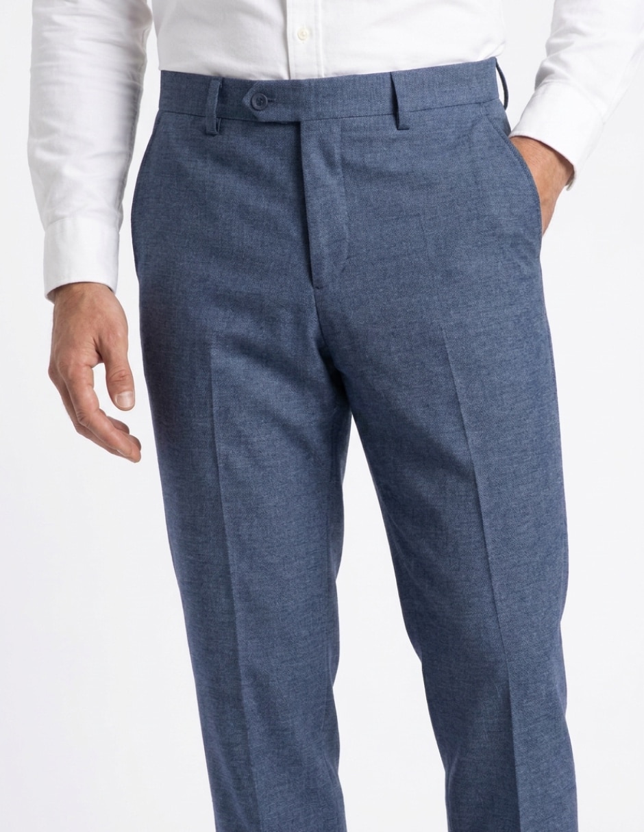 Pantalón formal de vestir slim para hombre 4