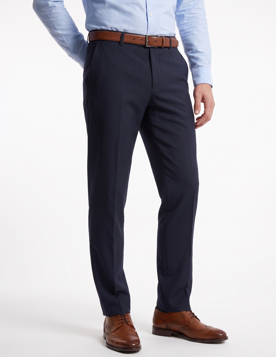Pantalón Formal Regular Slim de Poliéster viscosa y spandex para hombre Pantalón Formal Regular Slim de Poliéster viscosa y spandex para hombre