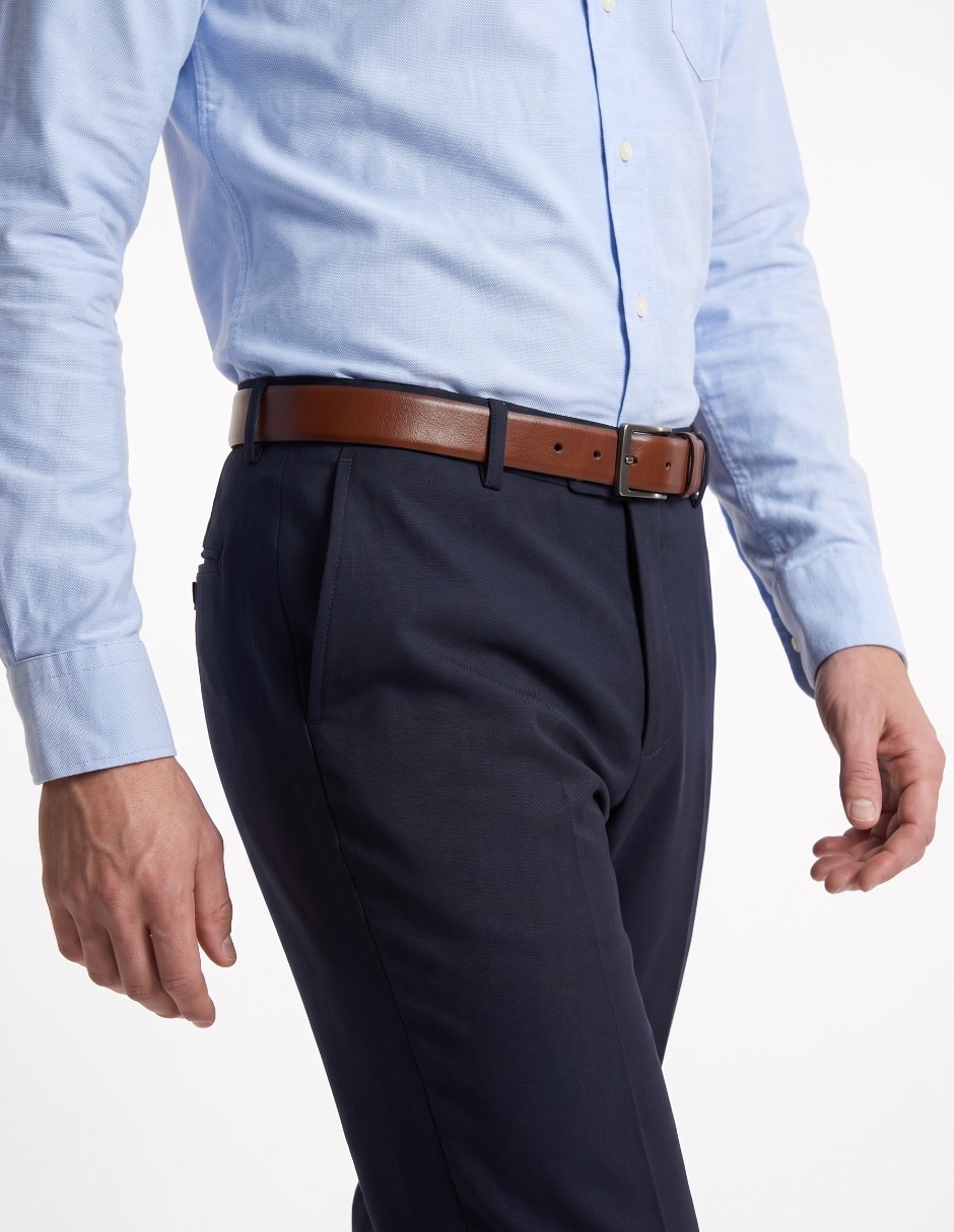 Pantalón Formal Regular Slim de Poliéster viscosa y spandex para hombre 4