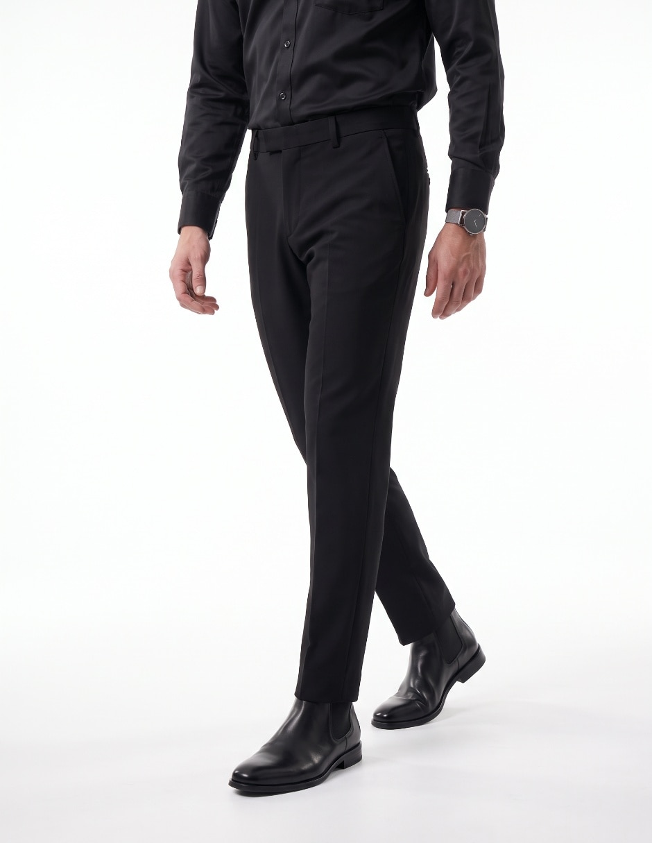 Pantalón Formal De vestir Slim de Poliéster viscosa y spandex para hombre Pantalón Formal De vestir Slim de Poliéster viscosa y spandex para hombre