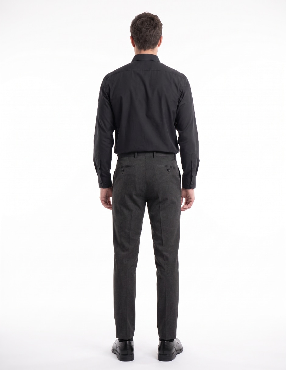 Pantalón Formal De vestir Regular NO APLICA de Poliéster viscosa y spandex para hombre 2