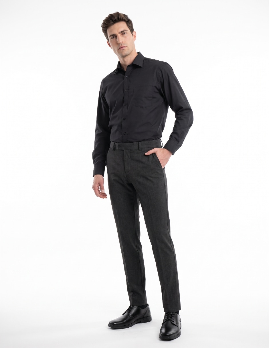 Pantalón Formal De vestir Regular NO APLICA de Poliéster viscosa y spandex para hombre 3