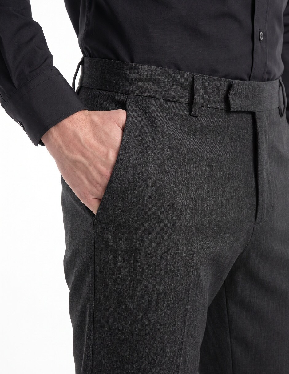 Pantalón Formal De vestir Regular NO APLICA de Poliéster viscosa y spandex para hombre 4