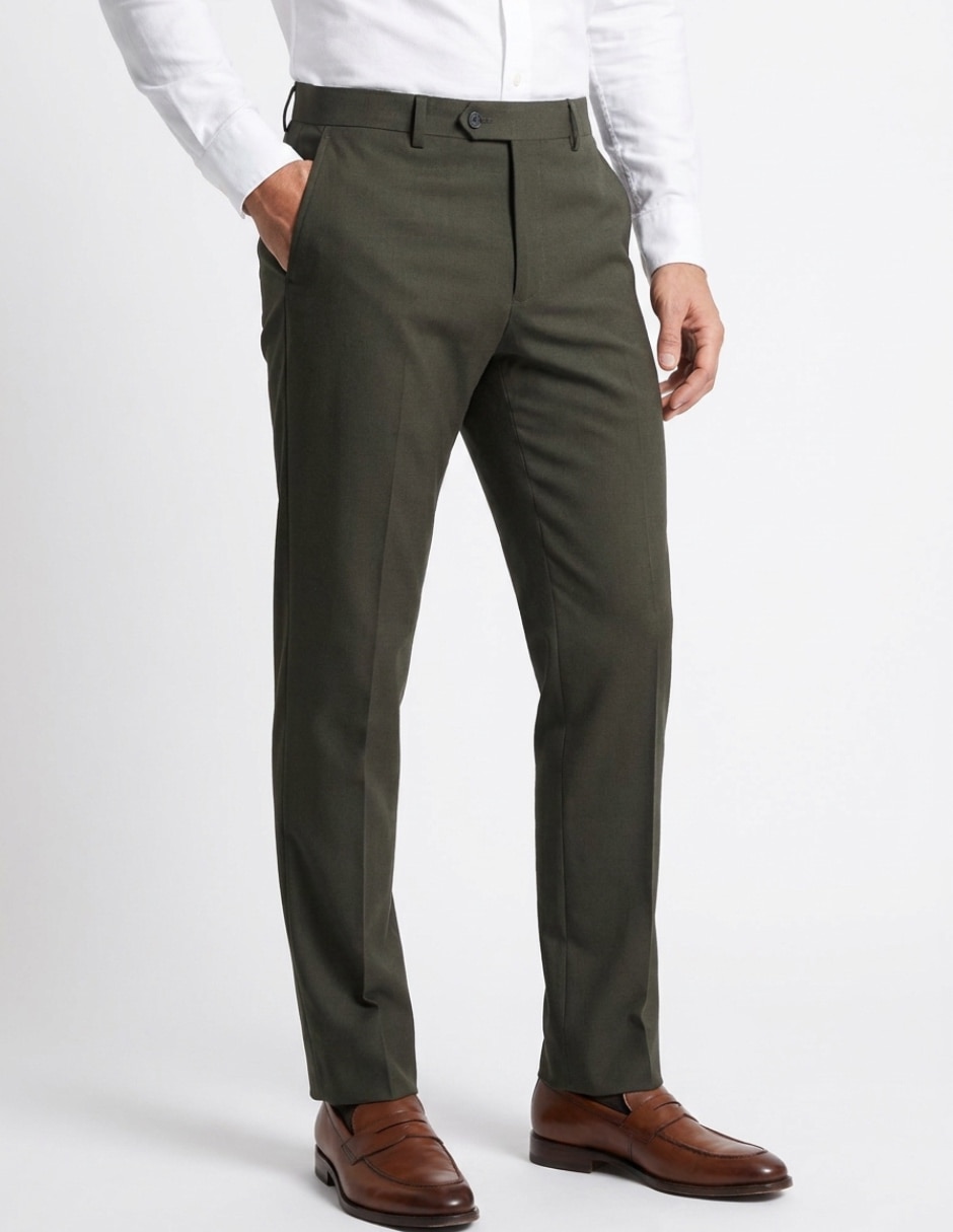 Pantalón s/pinzas de vestir slim para hombre Pantalón s/pinzas de vestir slim para hombre